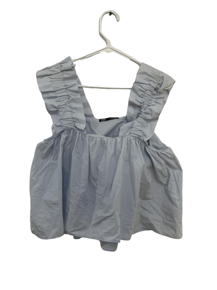Top Zara Azul Claro