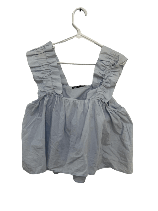 Top Zara Azul Claro