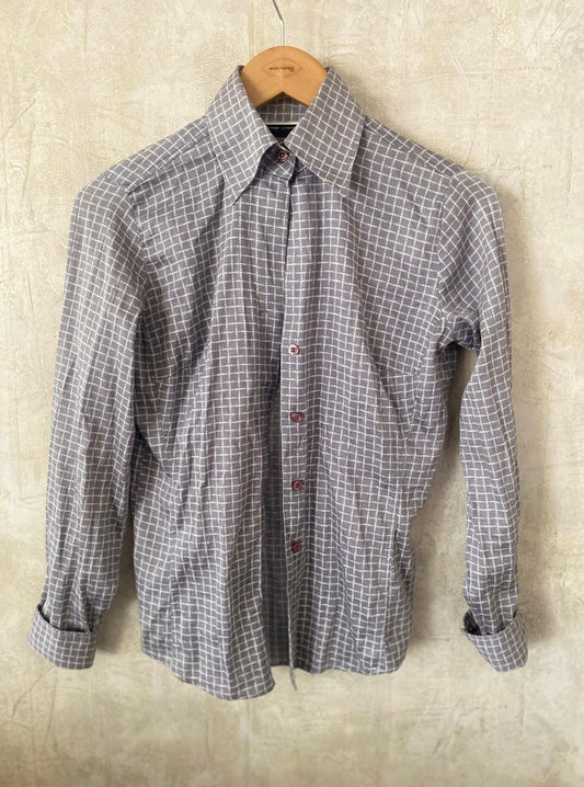 Camisa Gris de cuadros